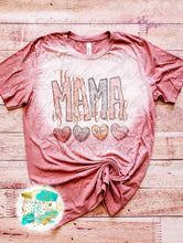 Load image into Gallery viewer, Hand Bleached MAMA Hearts Tee

