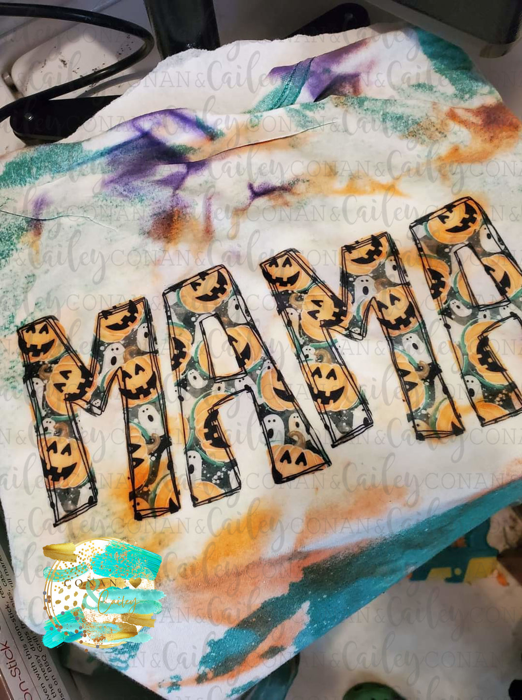 MAMA Hand Bleached and Dyes TEE